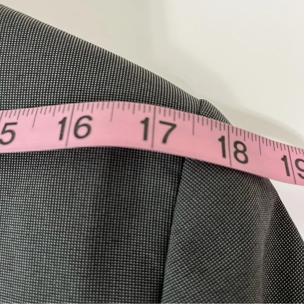 Express Photographer Gray Button Lined Blazer